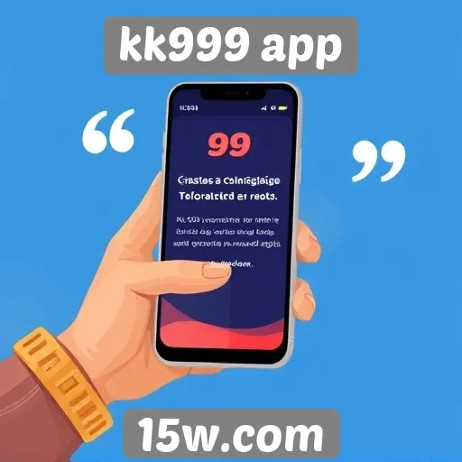 Depoimentos de usuários sobre o kk999 app